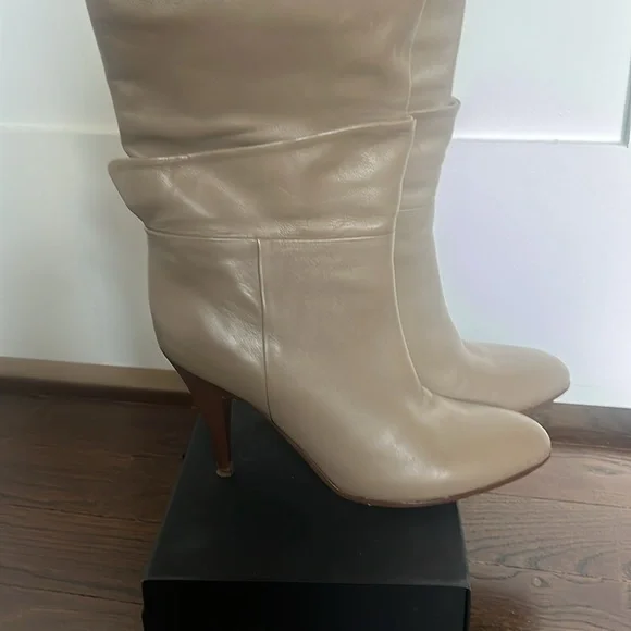 VERONIQUE BRANQUINHO Tan Knee High Boots - Picture 4 of 10